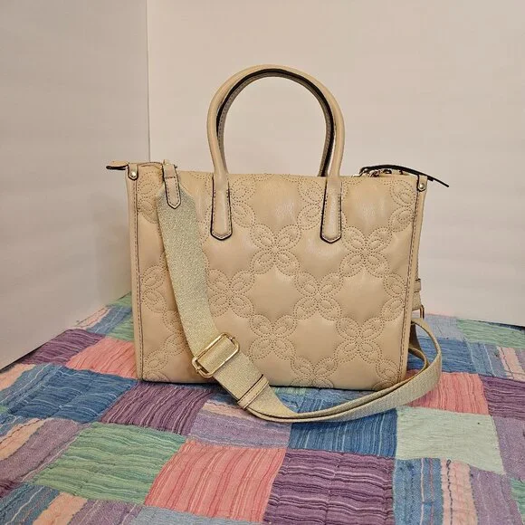 Nine West Cosette Tote Bag, Beige, NWT - Picture 2 of 6
